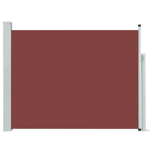 vidaXL Auvent lat&eacute;ral r&eacute;tractable de patio 140x500 cm Marron