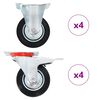 vidaXL 8 pcs Roulettes 100 mm