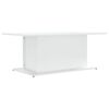 vidaXL Table basse blanc 102x55,5x40 cm bois d'ing&eacute;nierie