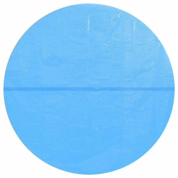 vidaXL Film solaire de piscine ronde PE 381 cm Bleu