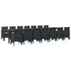 vidaXL Ensemble de salle &agrave; manger de jardin avec coussins 15 pc PP
