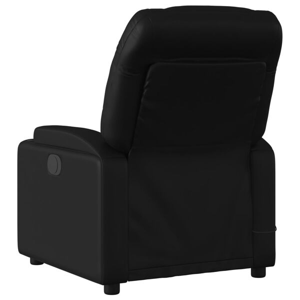 vidaXL Fauteuil de massage inclinable noir similicuir