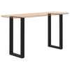 vidaXL Pieds de table de bar en U, 2 pi&egrave;ces, noir, 40 x 90-91 cm, acier