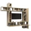 vidaXL Ensemble de meubles TV 9 pcs Chêne sonoma Bois d'ingénierie