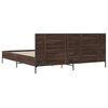 vidaXL Cadre de lit sans matelas ch&ecirc;ne marron 200x200 cm