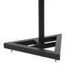 vidaXL Supports de haut-parleur de moniteur de studio 2 pcs Noir Acier