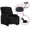 vidaXL Fauteuil inclinable électrique noir tissu
