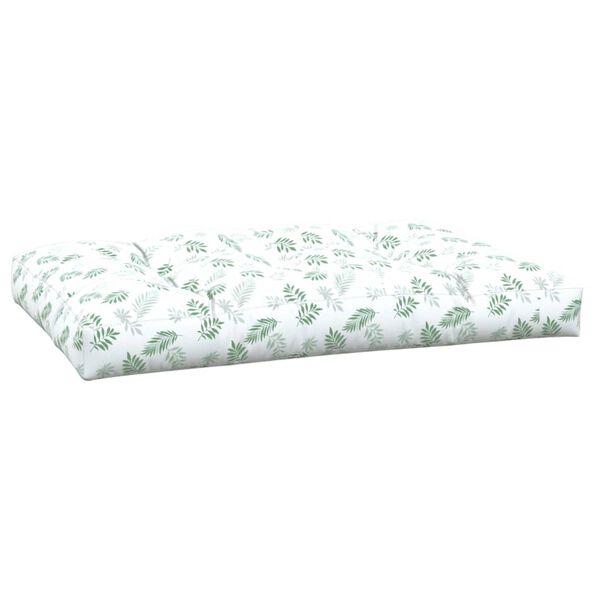 vidaXL Coussin de palette &agrave; motif de feuilles 120x80x12 cm Tissu