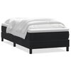 vidaXL Sommier &agrave; lattes de lit avec matelas noir 80x220 cm velours