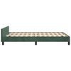 vidaXL Cadre de lit sans matelas vert foncé 120x190 cm velours