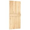 vidaXL Porte NARVIK Naturel 95 x 210 cm Bois de pin massif