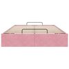 vidaXL Cadre de lit ottoman sans matelas rose 120x200 cm velours