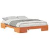 vidaXL Cadre de lit Marron 140 x 200 cm