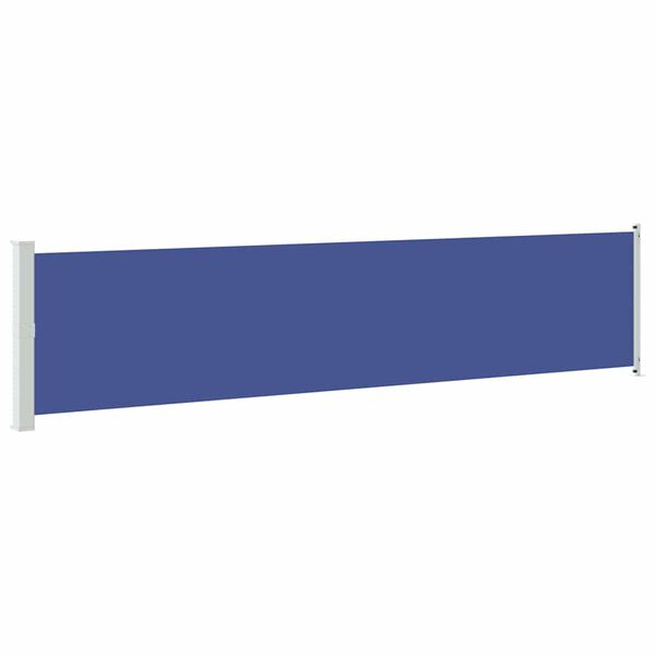 vidaXL Auvent lat&eacute;ral r&eacute;tractable de patio 140x600 cm bleu
