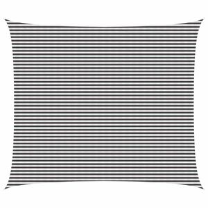 vidaXL Voile d'ombre 6 x 7 m HDPE Rectangulaire Anthracite et blanc