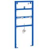 vidaXL Support mural pour syst&egrave;me de urinoir Bleu 50 x 3 x 112 cm