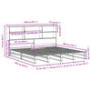 vidaXL Lit biblioth&egrave;que sans matelas 200x200 cm bois massif