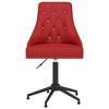 vidaXL Chaise pivotante de salle &agrave; manger Rouge bordeaux Velours