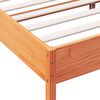 vidaXL Cadre de lit sans matelas cire marron 160x200cm bois pin massif