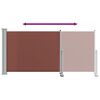 vidaXL Auvent lat&eacute;ral r&eacute;tractable de patio 120x300 cm Marron