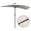 vidaXL Parasol de jardin Sable 294 x 150 x 223 cm Polyester et Acier