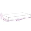 vidaXL &Eacute;tag&egrave;re murale flottante 2 pcs Blanc brillant 50x23x3,8 cm MDF