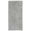 vidaXL Buffets 2 pcs gris béton 79x38x80 cm bois d'ingénierie