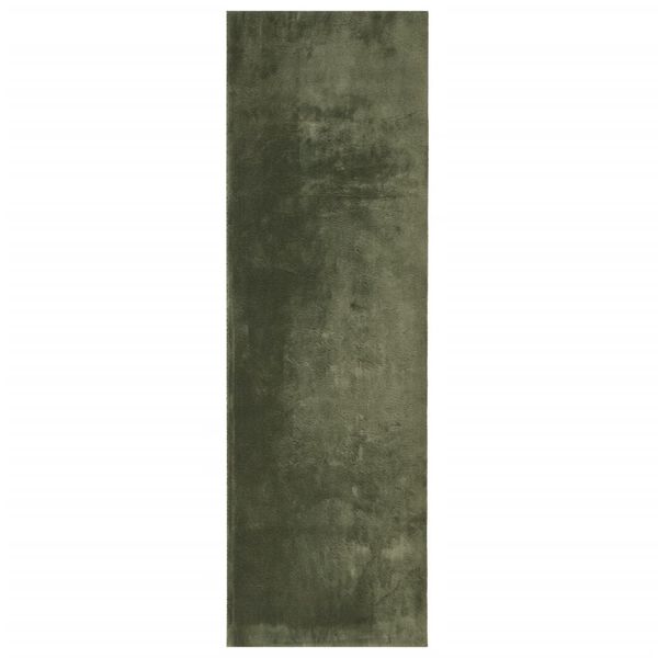 vidaXL Tapis HUARTE à poils courts doux et lavable vert forêt 80x250cm
