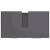 vidaXL Armoire de salle de bain Gris brillant 60x33x61 cm Agglom&eacute;r&eacute;