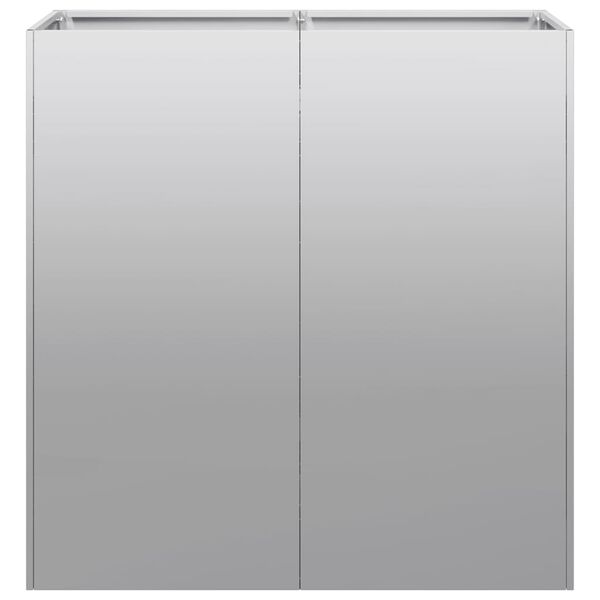 vidaXL Jardinière 80x40x80 cm acier galvanisé