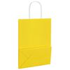 vidaXL Sacs en papier 250 pcs avec poign&eacute;es jaune 21x11x28 cm