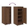 vidaXL Armoire &agrave; chaussures ch&ecirc;ne marron 29,5x34x76 cm bois ing&eacute;nierie