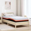 vidaXL Matelas Blanc et Gris 120 x 200 cm Tissu jacquard