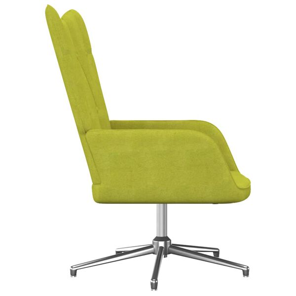 vidaXL Chaise de relaxation Vert Tissu