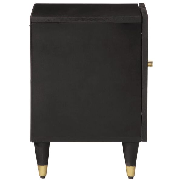 vidaXL Table de chevet 40x33x46 cm Bois de manguier solide