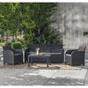 Keter Chaises de jardin Rosalie lot de 2 Graphite