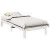 vidaXL Cadre de lit sans matelas blanc 90x200 cm bois de pin massif