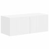 vidaXL Ensemble meuble TV Montage mural 4 pcs Blanc Bois d'ing&eacute;nierie