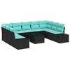 vidaXL Ensemble de canap&eacute; de jardin 9 pc 8-Nombre de places