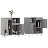 vidaXL Buffets 2 pcs sonoma gris bois d'ing&eacute;nierie