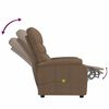 vidaXL Fauteuil de massage Marron Tissu