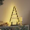 vidaXL Arbre de No&euml;l en m&eacute;tal avec support Noir 60 cm Acier