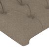 vidaXL Cadre de lit sans matelas taupe 180x200 cm tissu