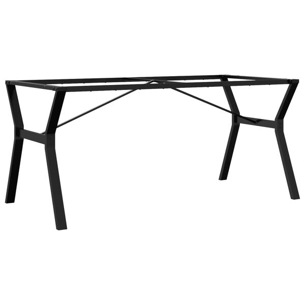 vidaXL Pieds de table &agrave; manger cadre en Y 160x80x73 cm acier
