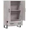 vidaXL Buffet haut sonoma gris 69,5x31x115 cm bois d'ing&eacute;nierie