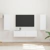 vidaXL Ensemble meuble TV Montage mural 2 pcs Blanc Bois d'ing&eacute;nierie