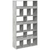 vidaXL Cloison de s&eacute;paration gris b&eacute;ton bois d'ing&eacute;nierie