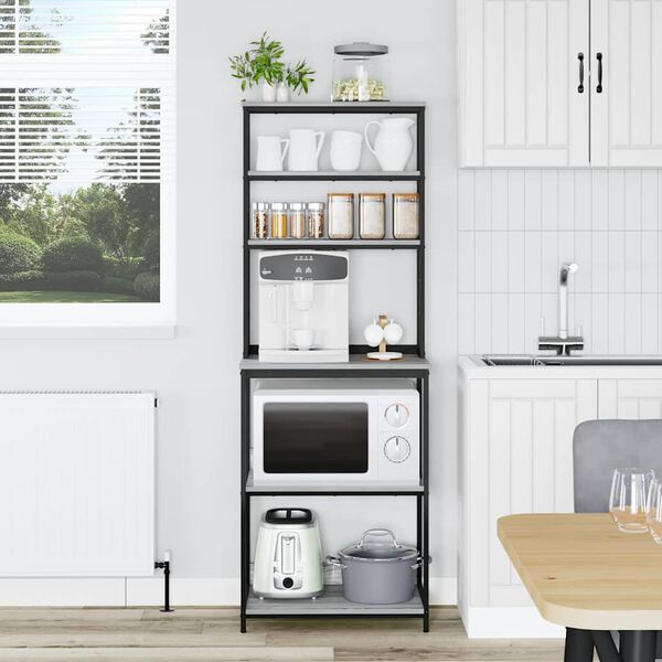 vidaXL &Eacute;tag&egrave;re de cuisine Gris Sonoma 60 x 40 x 168 cm