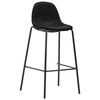 vidaXL Ensemble de bar 3 pcs Tissu Noir