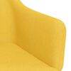 vidaXL Chaises pivotantes &agrave; manger lot de 4 jaune tissu